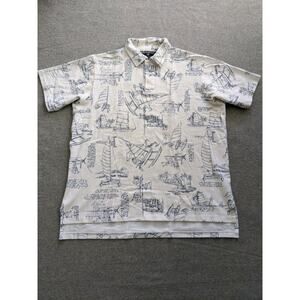 Polo Sport Vintage RL2000 Ralph Lauren Polo Shirt Mens Size XL White